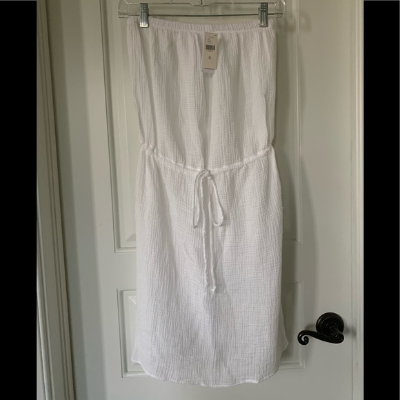 Strapless  Cotton Gauze Dress - by Velvet NWT $158 - Picture 3 of 12